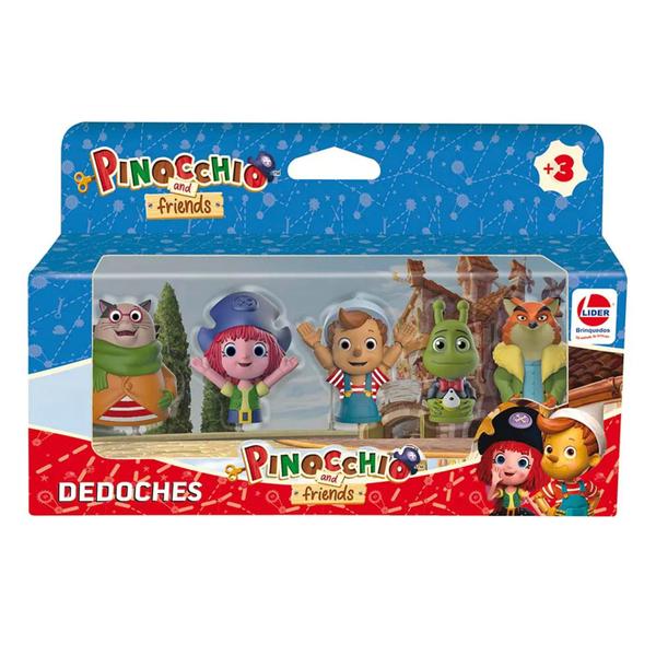 Dedoches Pinóquio Brinquedo Em Vinil Personagens Miniaturas Historinha Com Fantoche De Dedo - Líder Brinquedos Imagem de Dedoches Pinóquio Brinquedo Em Vinil Personagens Miniaturas Historinha Com Fantoche De Dedo - Líder Brinquedos