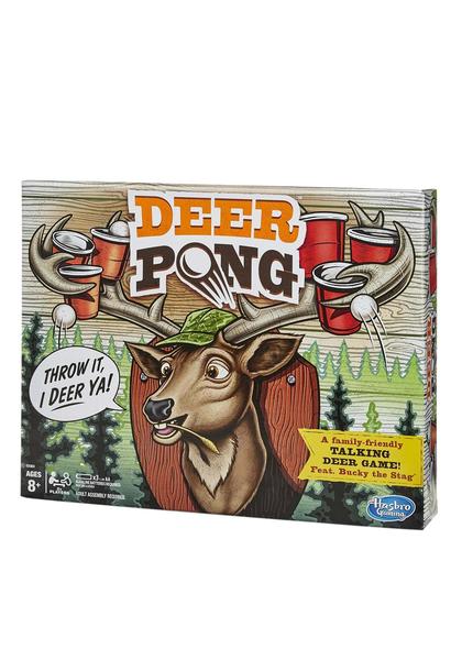 Imagem de Deer Pong Game, Features Talking Deer Head and Music, Inclui 6 Copas de Festa e 8 Bolas, Jogo em Família Divertido para Idades 8 e Up