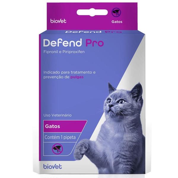 Imagem de Defend Pro Antipulgas Para Gatos Até 10Kg -1 Pipeta