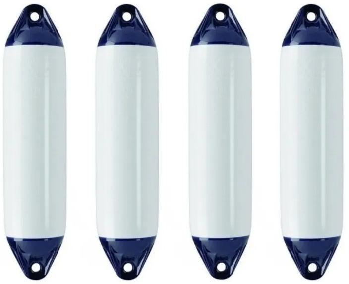 Defensa Náutica F3 22x74,5 Branca Inflável Barco Lancha 4 Un - Seaflo Imagem de Defensa Náutica F3 22x74,5 Branca Inflável Barco Lancha 4 Un