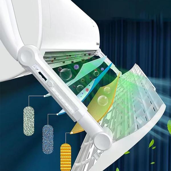 Imagem de Defletor Ar Condicionado Ajustável Lateral Direciona Vento Split Lateral Universal 70 A 106cm