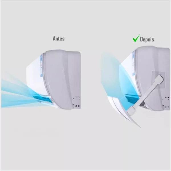 Imagem de Defletor Ar Condicionado Para Direcionar Vento De Saída Com Regulagem De Ângulo Tamanho 56 a 103CM