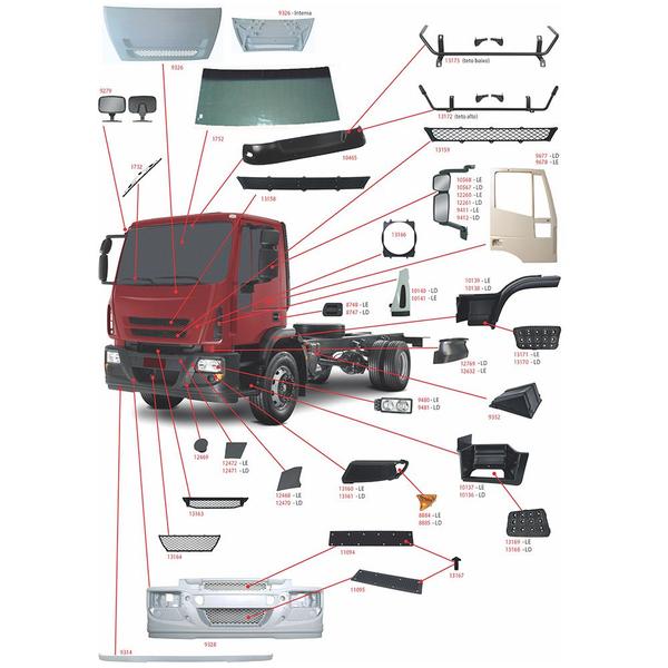 Imagem de Defletor Cabine IV Tector, Cursor LE - 504116073