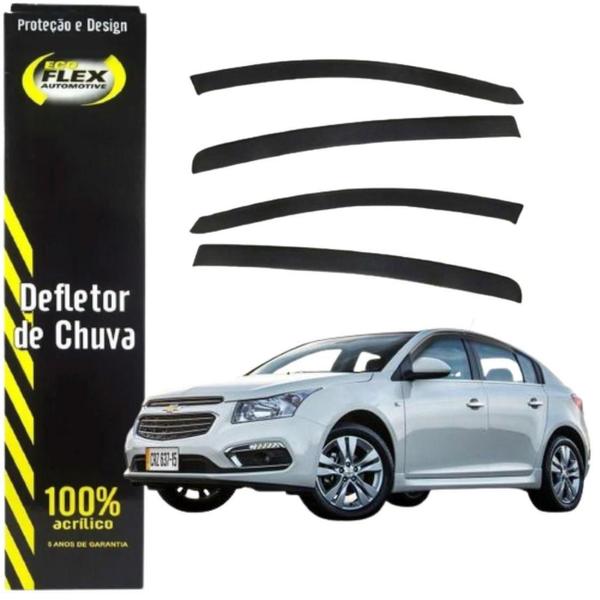 Imagem de Defletor Calha De Chuva Cruze Hatch 2011 12 13 14 15 2016 4 Portas