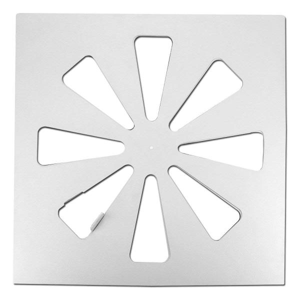 Imagem de Defletor de ventilação de ar com design de sapato de madeira ajustável 60x60cm