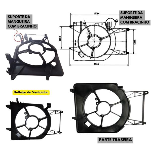 Imagem de Defletor Palio Fire C/S AR (VALEO) - Super Soldas