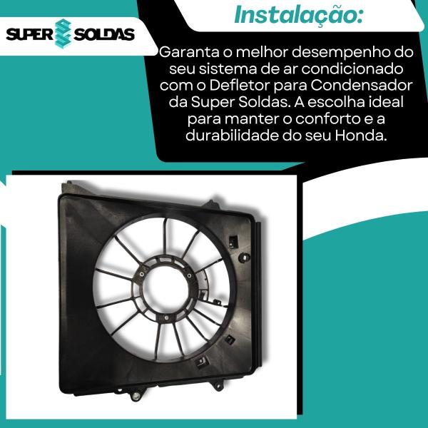 Imagem de Defletor Para Condensador City E New Fit 2009 Até 2014 - Super Soldas