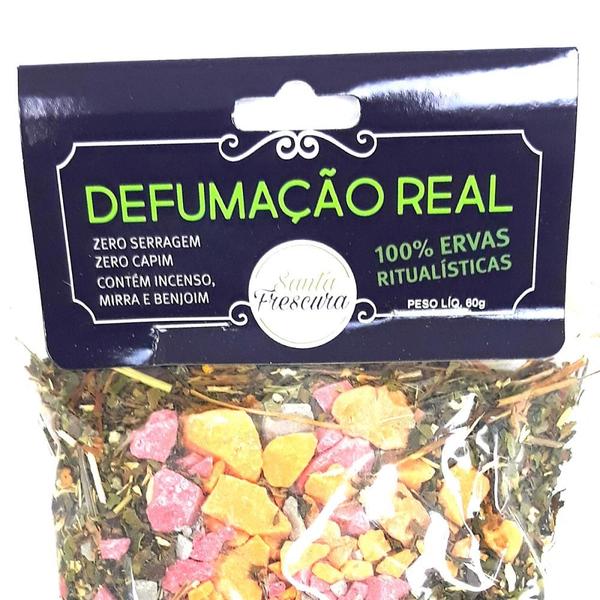Defumação Real Ervas Descarrego Forte Completo Defesa Limpeza Espiritual - Santa Frescura Imagem de Defumação Real Ervas Descarrego Forte Completo Defesa Limpeza Espiritual