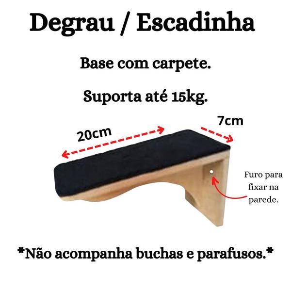 Imagem de Degrau Escadinha Para Gatos Kit Com 3 Peças