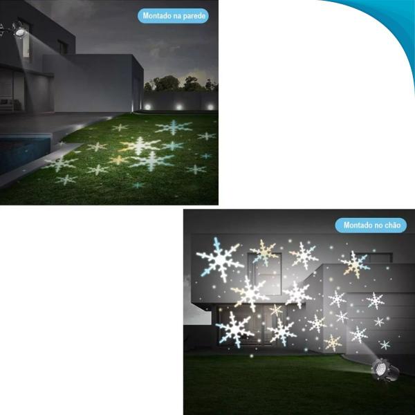 Imagem de Deixe Sua Casa Brilhante com o Projetor Natalino de Estrelas e Neve Entrega Rápida