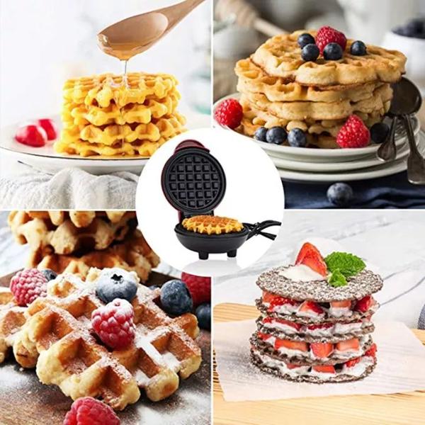 Imagem de Deliciosos Waffles em Minutos: Panele Elétrica De Waffle