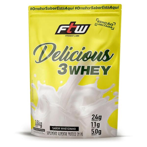 Imagem de Delicious 3 Whey Sc 1,8 Kg - Ftw Wheyzinho Wheyzinho 1,8 Kg