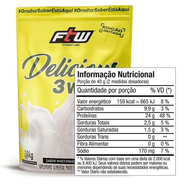 Imagem de Delicious 3 whey (sc) 1,8 kg - ftw (wheyzinho)