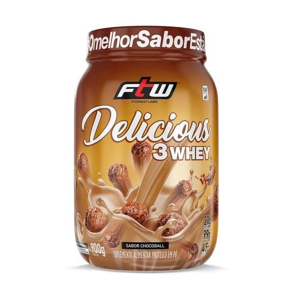 Imagem de Delicious 3Whey (900g) - Sabor: Chocoball