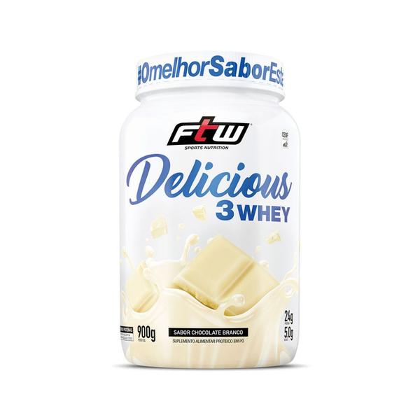 Imagem de Delicious 3Whey (900g) - Sabor Chocolate Branco