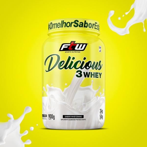 Imagem de Delicious 3Whey (900g) - Sabor: Wheyzinho (Natural)