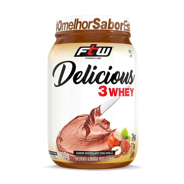 Delicious 3Whey Pote 900g - FTW Fitoway - FTW Fitoway Labs Imagem de Delicious 3Whey Pote 900g - FTW Fitoway