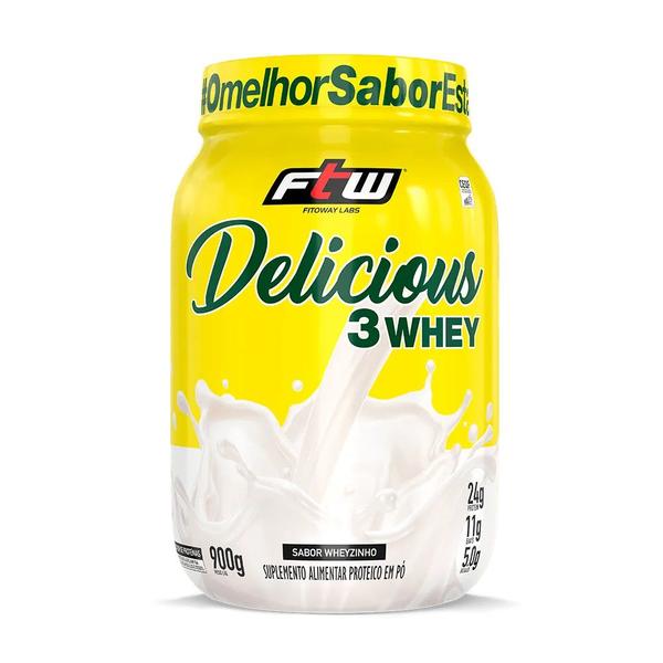 Imagem de Delicious 3Whey Pote 900g - FTW Fitoway