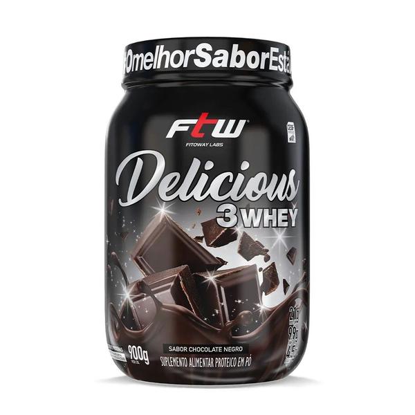 Imagem de Delicious 3Whey Pote 900g - FTW Fitoway