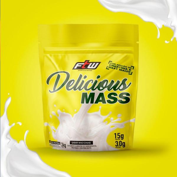 Imagem de Delicious Mass (3kg) - Sabor: Wheyzinho (Natural)