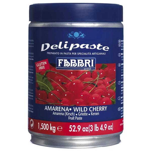 Delipaste Sabor Amarena Cereja Silvestre 1,5kg Fabbri Imagem de Delipaste Sabor Amarena Cereja Silvestre 1,5kg Fabbri