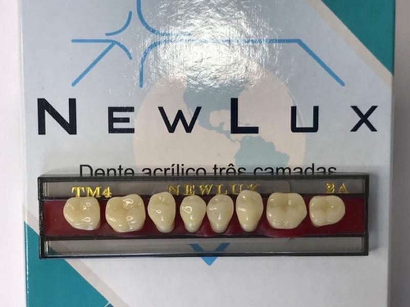 Imagem de Dente Acrílico Três Camadas Posterior Inferior Tm4 Newlux