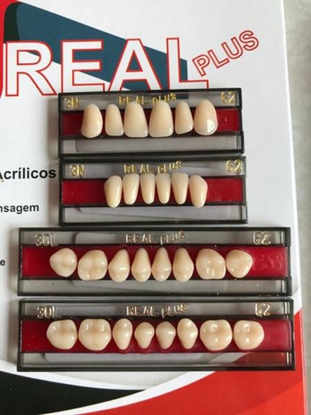 Dente Boca Completa Reposição Prótese Provisório 3n + 30l - Triunfo - Real Plus Imagem de Dente Boca Completa Reposição Prótese Provisório 3n + 30l