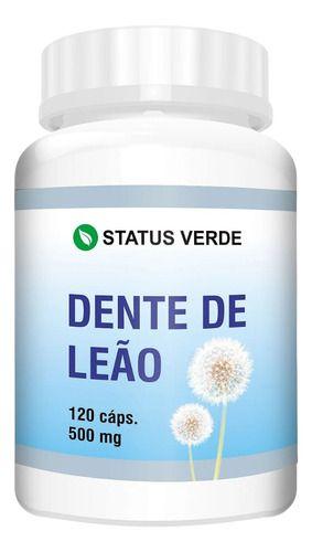 Dente De Leão 500mg 120 Cápsulas Status Verde Imagem de Dente De Leão 500mg 120 Cápsulas Status Verde