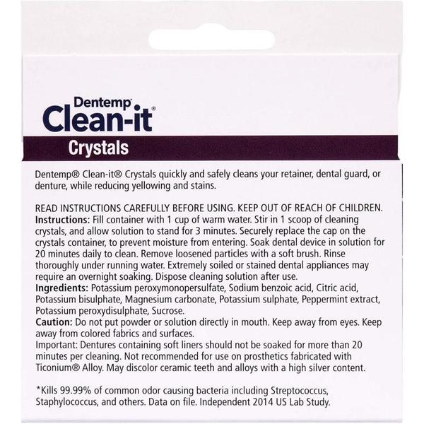 Imagem de Dentemp Clean-It Crystals Limpador Aparelho/Dentadura-30 Und