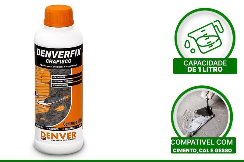 Imagem de Denverfix Adesivo Liquido Pva Para Argamassa E Chapisco 1 Litro 3,6 Litros 18 Litros