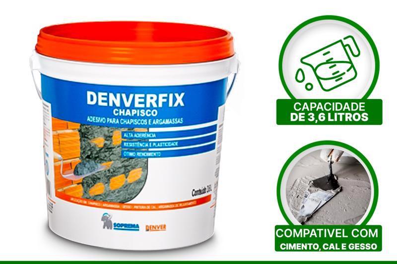 Imagem de Denverfix Adesivo Liquido Pva Para Argamassa E Chapisco 1 Litro 3,6 Litros 18 Litros