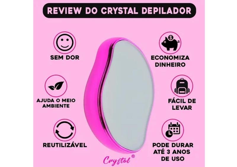 Imagem de Depiladora Manual Lavável Para Remoção De Pêlos De Cristal - Azul