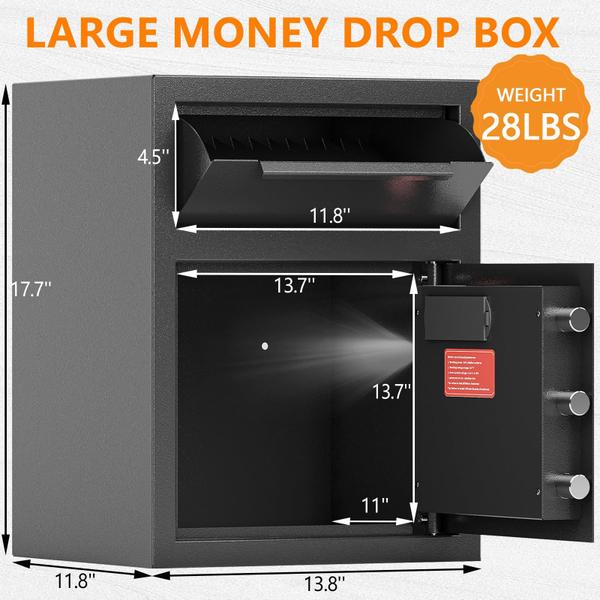 Imagem de Depository Drop Safe KAER 1.8 CUB à prova de fogo com fechadura digital