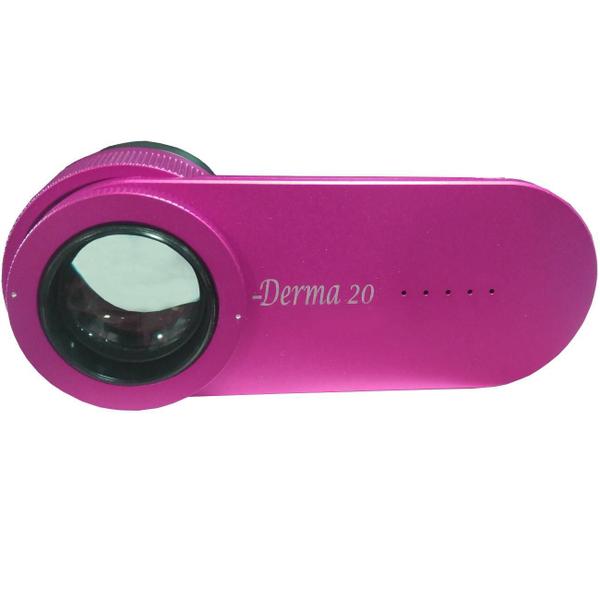 Imagem de Dermatoscópio Derma 20 Fucsia - Iluminação UV e Polarizada