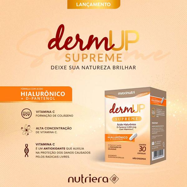 Imagem de DermUp Supreme Acido Hialurônico DPantenol 30 Caps Maxinutri