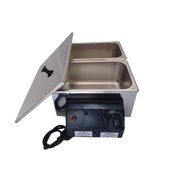 Derretedeira de cera 5 kg 2 cubas - easa inox Imagem de Derretedeira de cera 5 kg 2 cubas