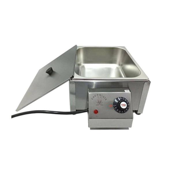 Derretedeira De Chocolate Com Tampa Em Inox 3,5 kg 110v Ou 220v - ELITE EQUIPAMENTOS Imagem de Derretedeira De Chocolate Com Tampa Em Inox 3,5 kg 110v Ou 220v