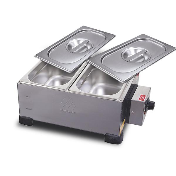 Derretedeira de Chocolate Elétrica Industrial 2 Cubas Inox 2,5 kg Marchesoni Imagem de Derretedeira de Chocolate Elétrica Industrial 2 Cubas Inox 2,5 kg Marchesoni