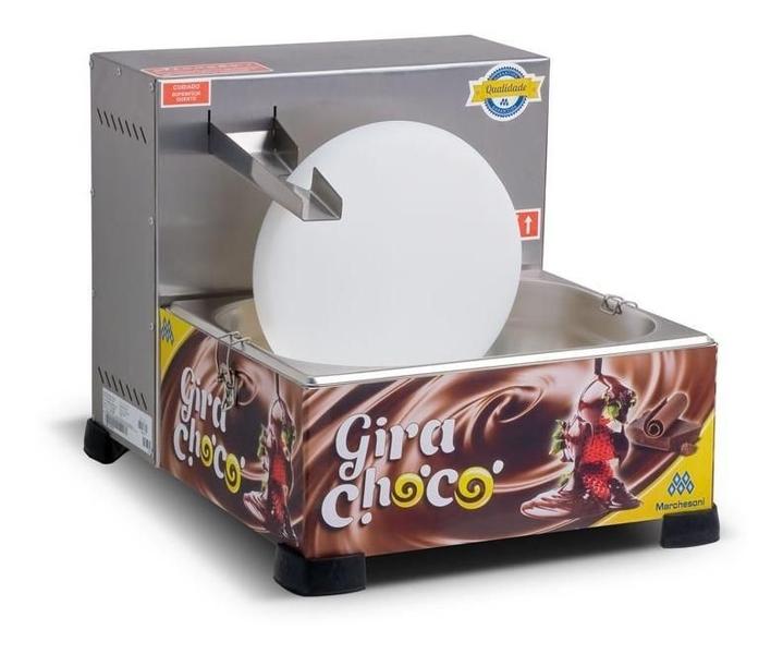 Derretedeira De Chocolate Gira Choco 5 Kg Inox Marchesoni Imagem de Derretedeira De Chocolate Gira Choco 5 Kg Inox Marchesoni