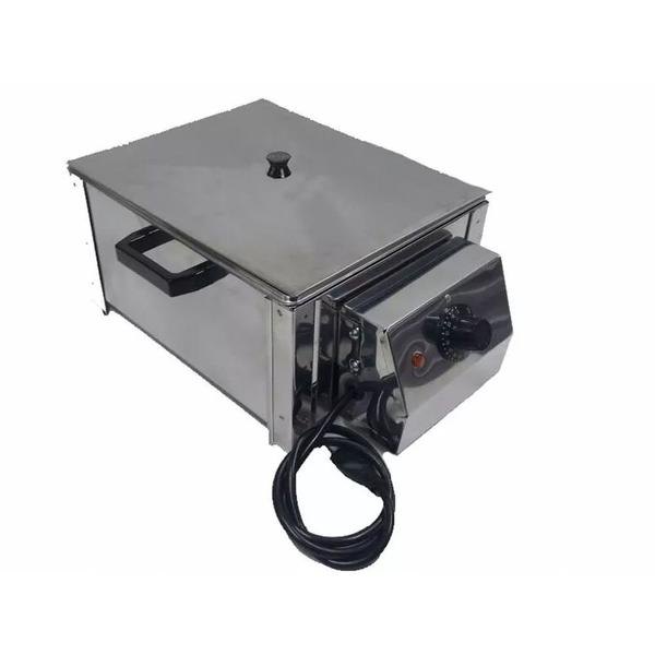 Derretedeira de chocolate inox 10 Kg com 2 cubas 5 Kg 110V - Ss Estufas Imagem de Derretedeira de chocolate inox 10 Kg com 2 cubas 5 Kg 110V