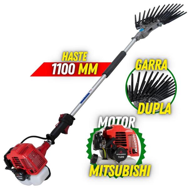 Imagem de Derriçadeira Profissional Duplo Pro Nakashi DL262MD Haste 1100mm com Motor Mitsubishi 2T 25.6cc