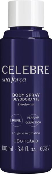 Imagem de  Desadorante Refil Celebre sua Forca Body Spray Masculino, 100 ml