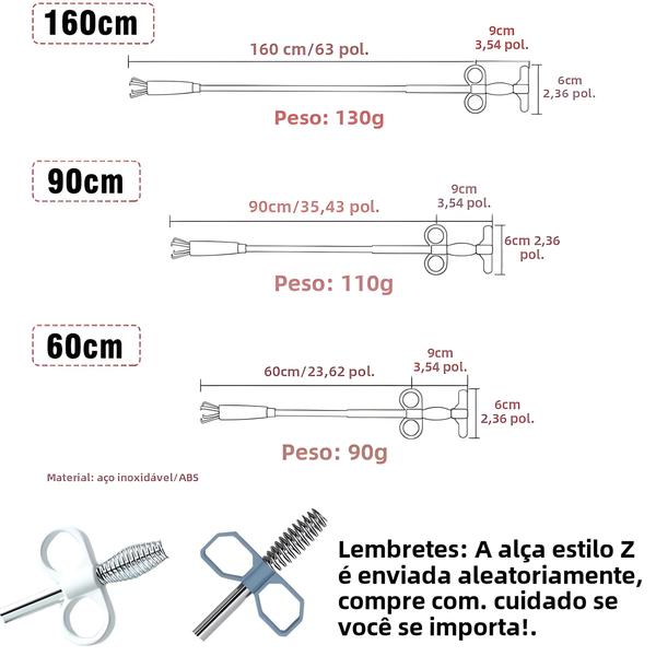 Imagem de Desbloqueador De Tubulação De Esgoto De Tamanho Grande, Ferramenta De Dragagem De Mola De Cobra Para