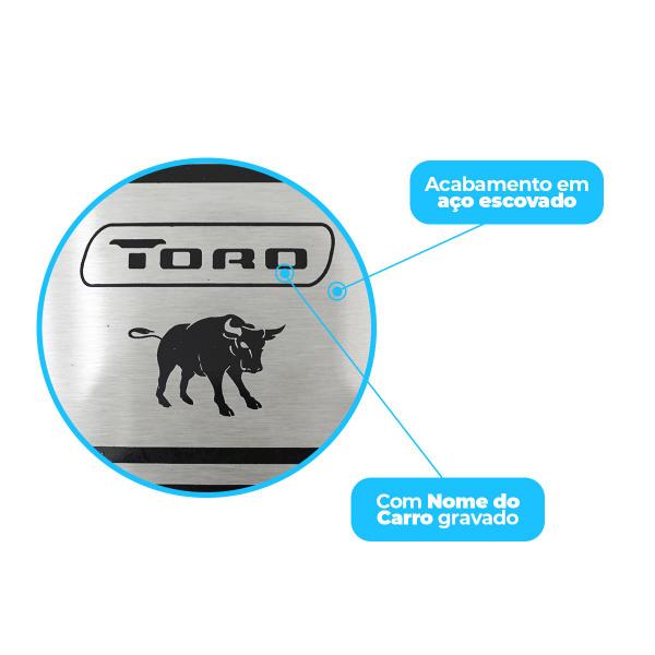 Imagem de Descanso De Pé Aço Inox Escovado Fiat Toro 2016 / 2024