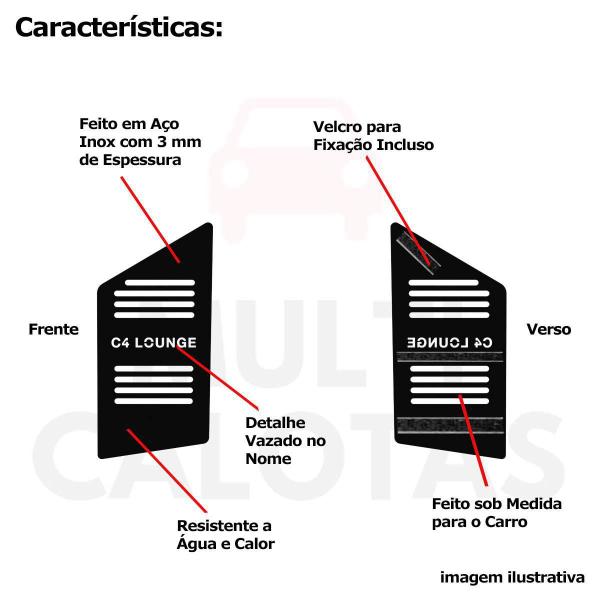 Imagem de Descanso De Pé Citroen C4 Lounge 14 A 20 Aço Escovado Preto