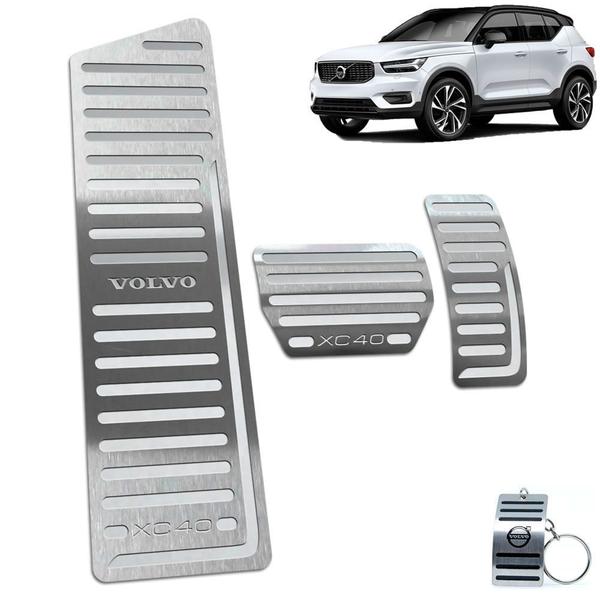 Imagem de Descanso de Pé + Pedaleira Inox Prata Volvo XC40 2018 A 2020