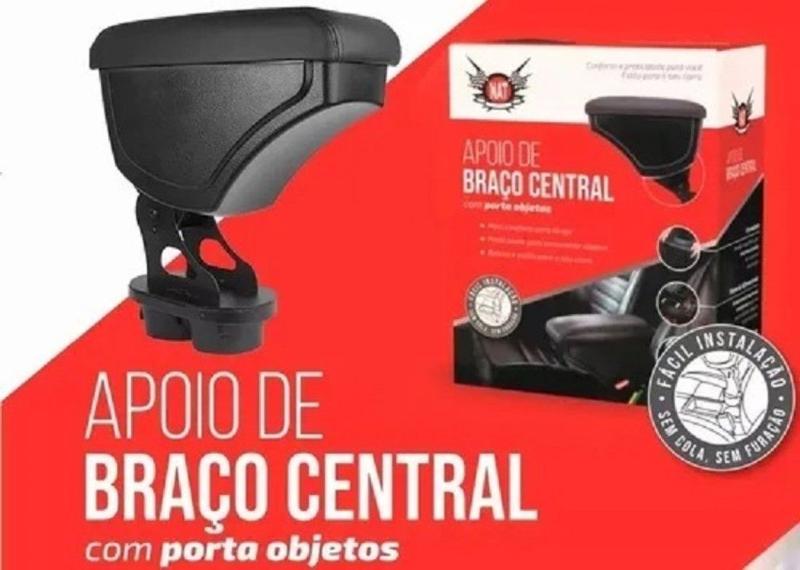 Imagem de Descanso Encosto Apoio Braço com Porta Copos Cor Cinza Citroen C3 2013 a 2019