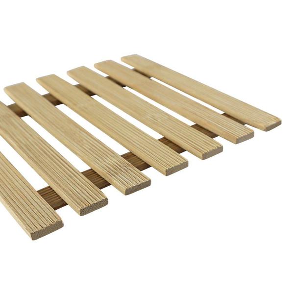 Descanso para Panela de Bambu Quadrado Antiderapente - GiftUtil Imagem de Descanso para Panela de Bambu Quadrado Antiderapente