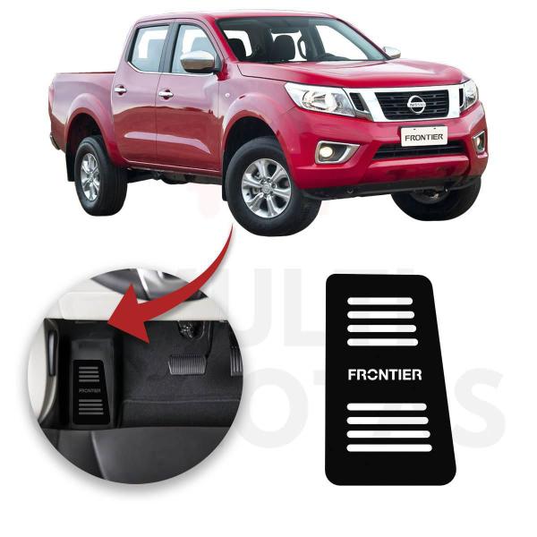 Imagem de Descanso Pé Nissan Frontier 2017 A 2022 Aço Escovado Preto