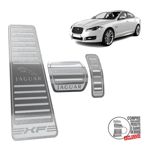 Imagem de Descanso + Pedaleira Automático Jaguar XF 2008 A 2021 Prata